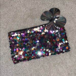 Rainbow sequin purse